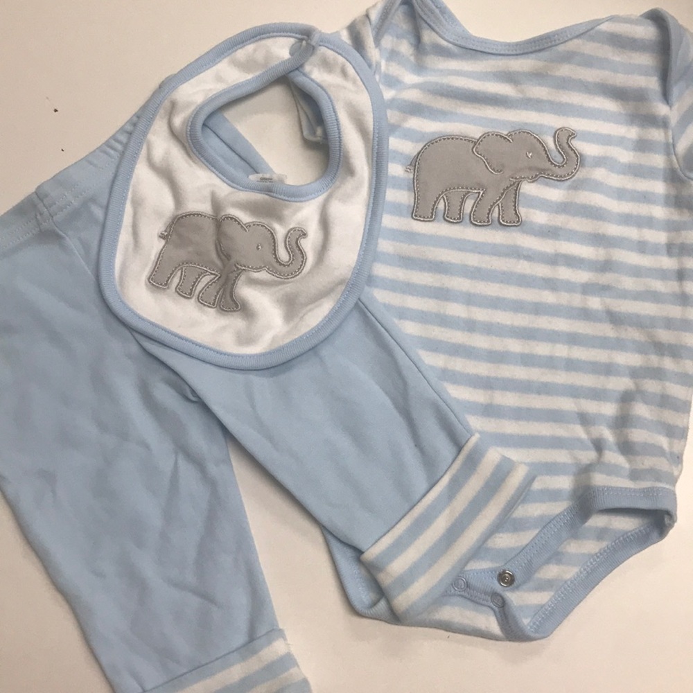 Cute striped blue elephant outfit